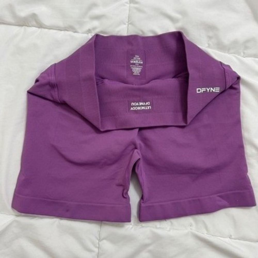 Dfyne impact shorts 4.5" grape purple large - Picture 4 of 6